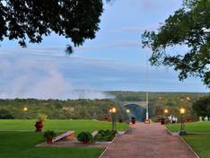 The Victoria Falls Hotel garden in Zimbabwe