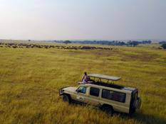 Safari vehicle in Tanzania