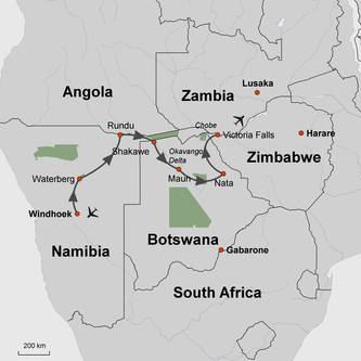 Map of Soul of Africa Route